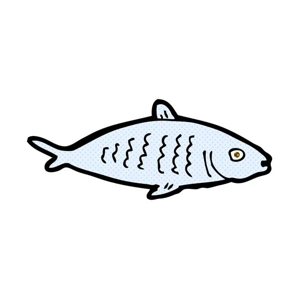 Poisson dessin animé comique — Image vectorielle