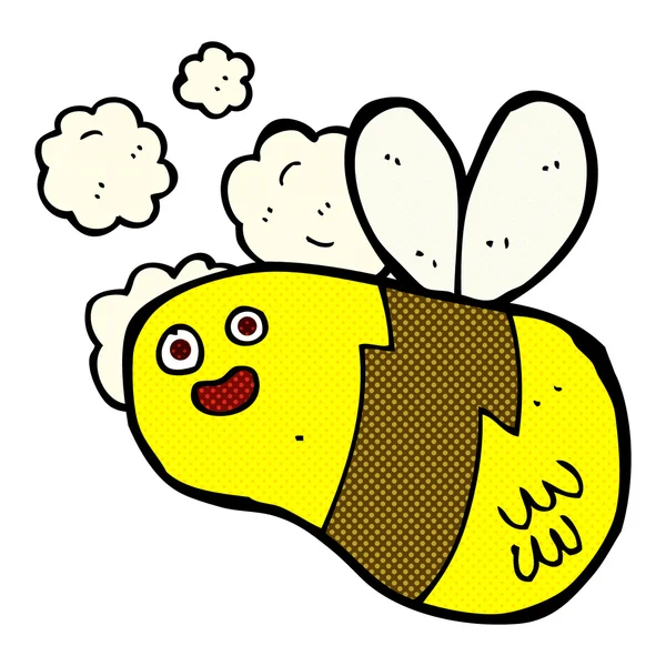 Strip cartoon bee — Stockvector