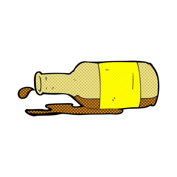 Strip cartoon gemorste bier — Stockvector