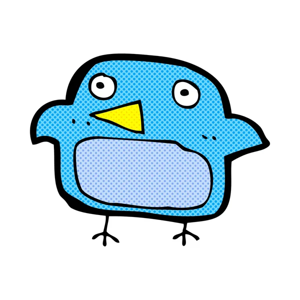 Dibujo animado cómico bluebird — Vector de stock