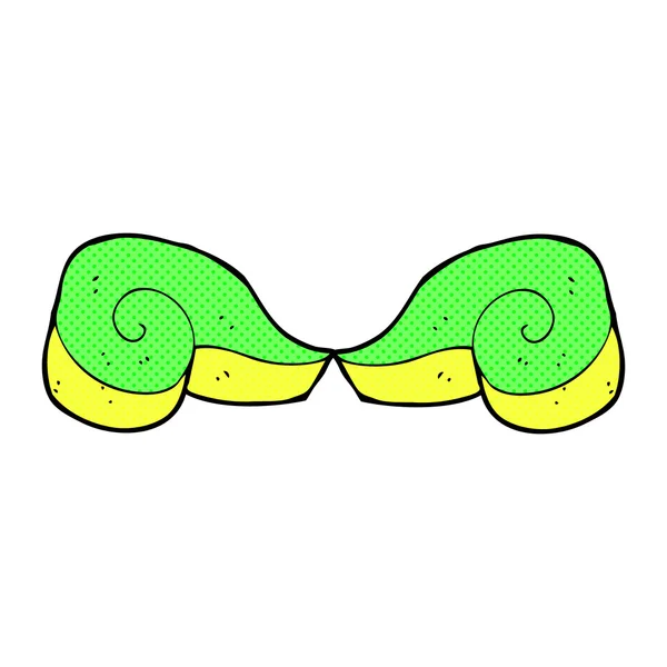 Comic cartoon decorative swirl symbol — Stock Vector