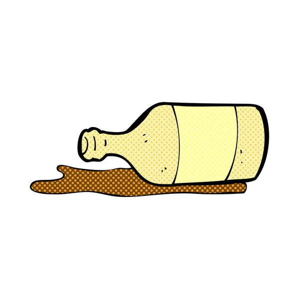 Comic cartoon spilled beer — Stock Vector