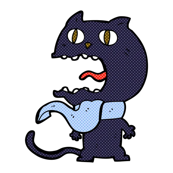 Komiks kreskówka przestraszony kot — Wektor stockowy