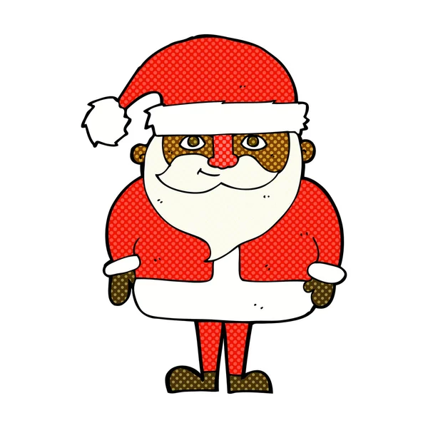 Комический мультфильм "Счастливый Санта-Клаус" — стоковый вектор