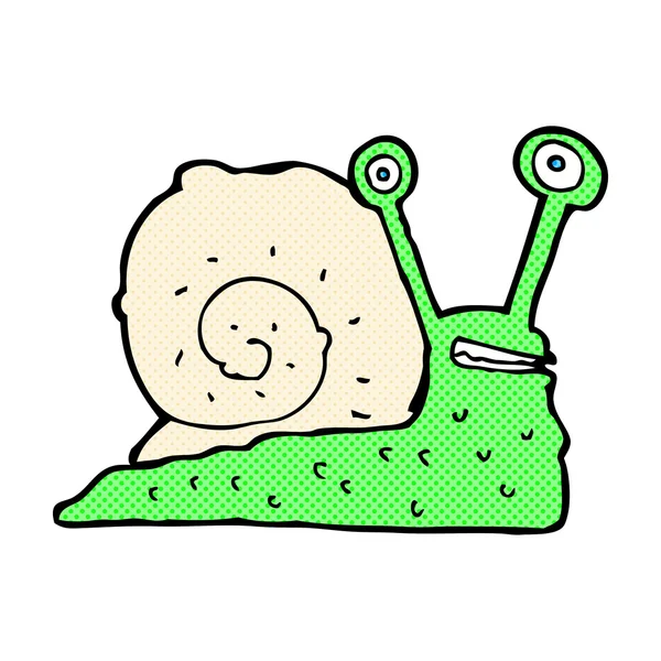 Comic cartoon snail — Stock Vector