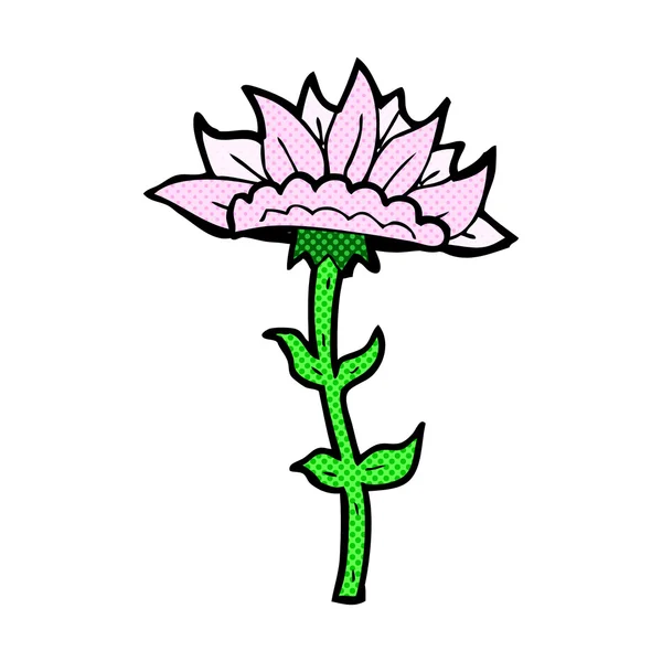 Bande dessinée fleur — Image vectorielle