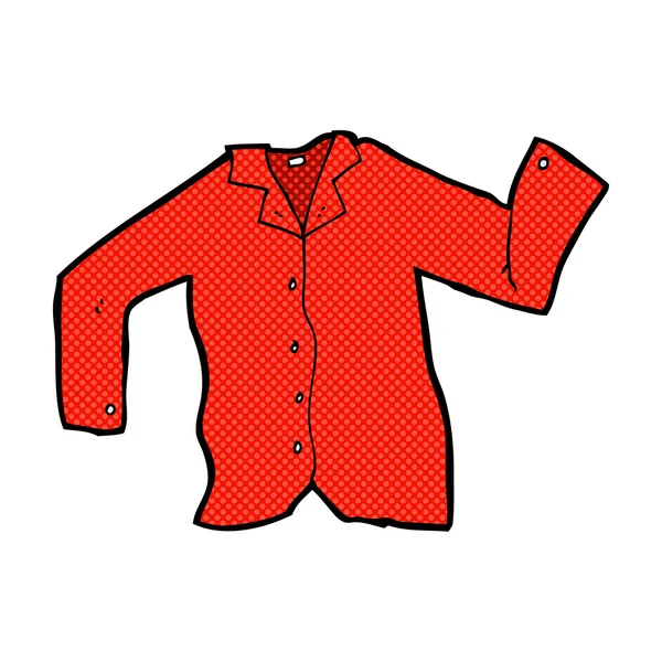 Camisa de banda desenhada — Vetor de Stock