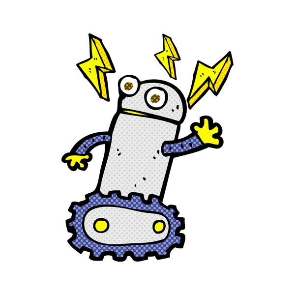 コミック漫画ロボット — ストックベクタ