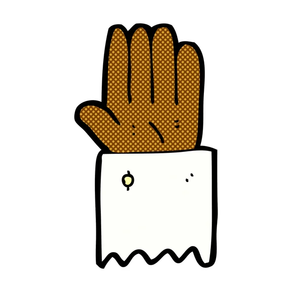 Komiska cartoon handsymbol — Stock vektor