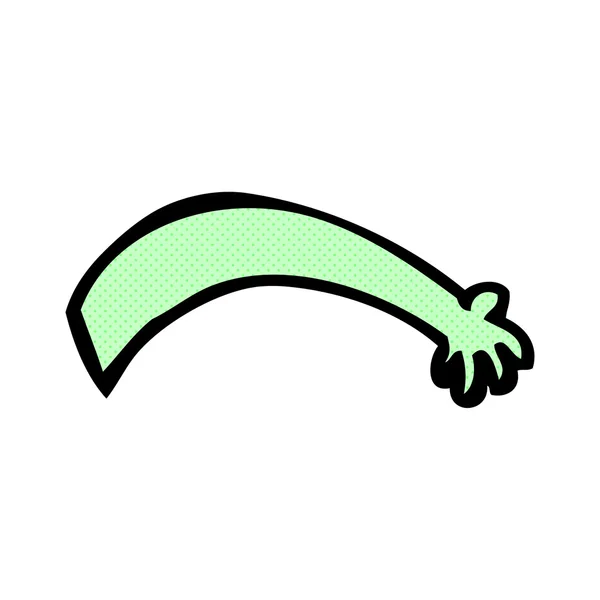 Bande dessinée bras alien — Image vectorielle