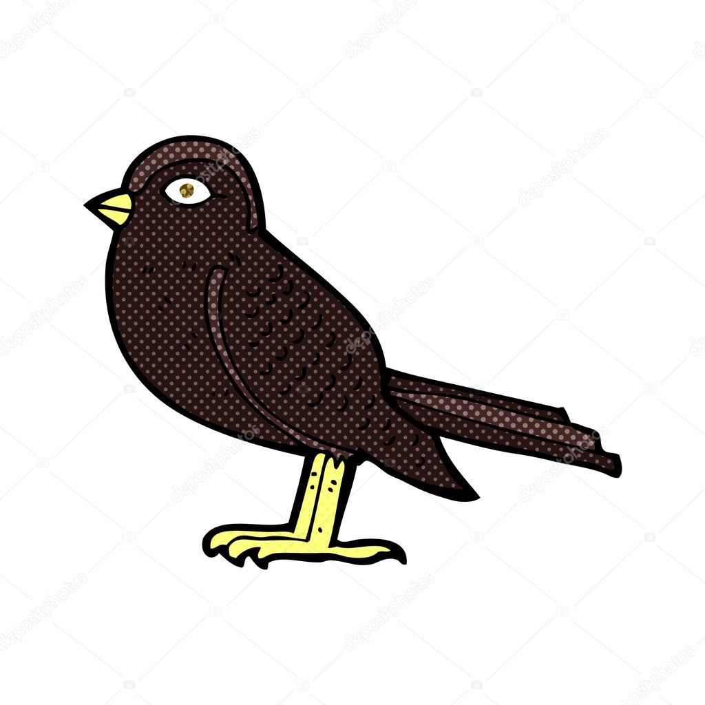 Oiseaux Jardin De Dessin Animé Comique Image Vectorielle