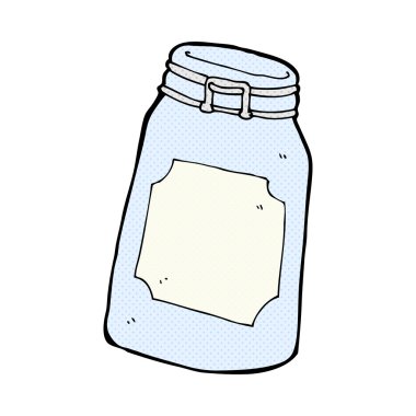 komik karikatür kavanoz