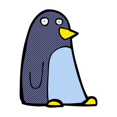 komik karikatür penguen