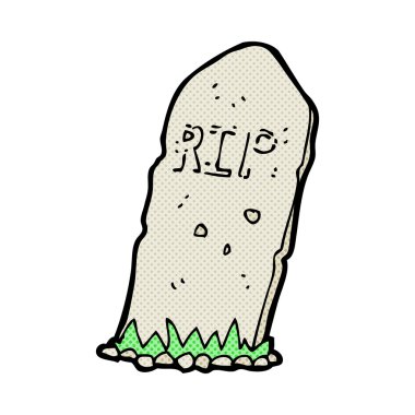 komik karikatür ürkütücü mezar