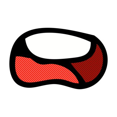 komik karikatür mutsuz ağız