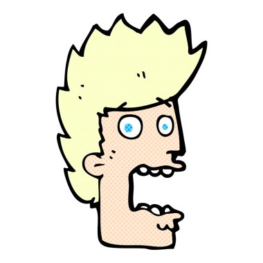 komik karikatür dostum dehşete