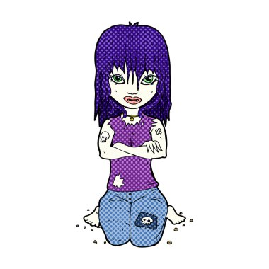 komik karikatür vampir kız