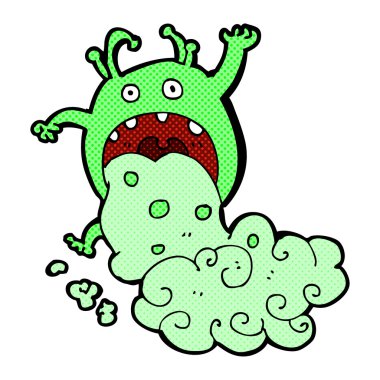 komik karikatür brüt canavar hasta olmak