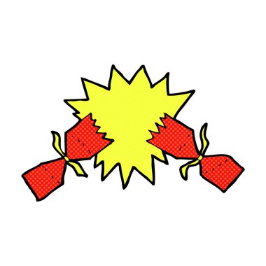 komik karikatür Noel fişeği