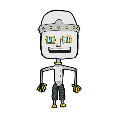 komik komik karikatür robot