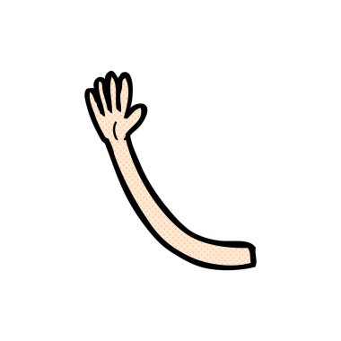 komik karikatür kol