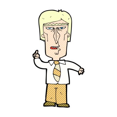 komik karikatür huysuz patron