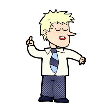 iyi fikir adamla komik karikatür