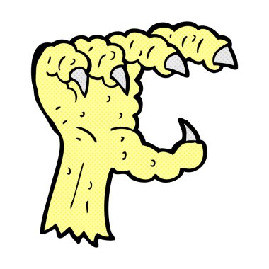 komik karikatür kuş pençe