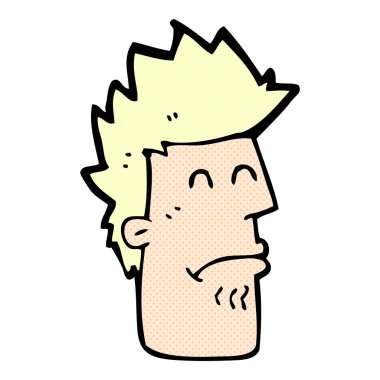 komik karikatür adam duygu hasta