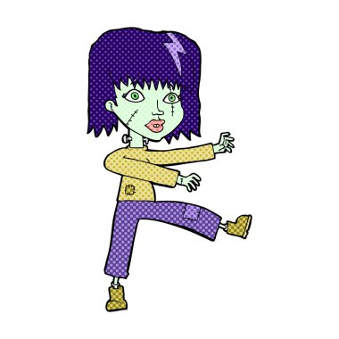 komik çizgi film zombi kız