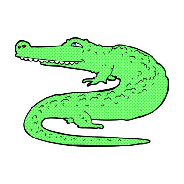 komik karikatür timsah