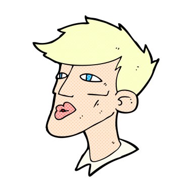 komik karikatür erkek model adam