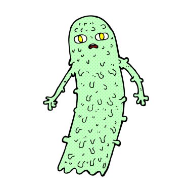 komik karikatür ürkütücü hayalet