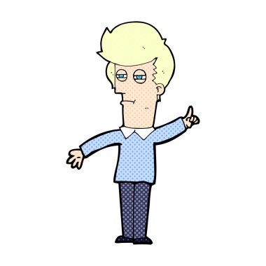 komik karikatür adam gözleri daralma