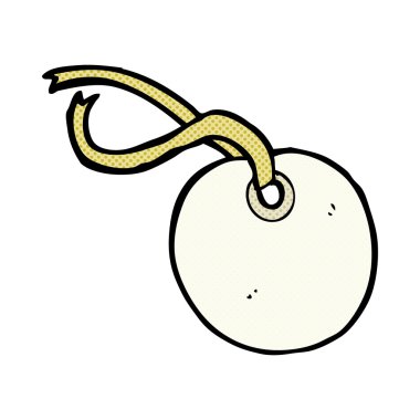 komik karikatür Bagaj etiketi