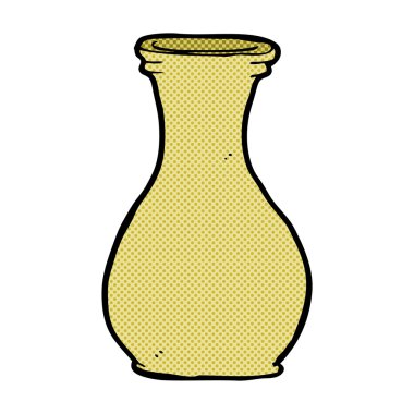 komik karikatür vazo