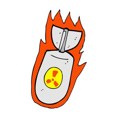 komik karikatür atom bombası