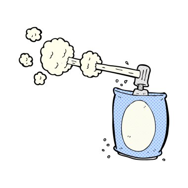 komik karikatür aerosol sprey olabilir