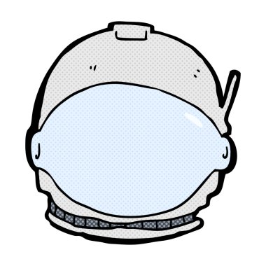 komik karikatür astronot yüz