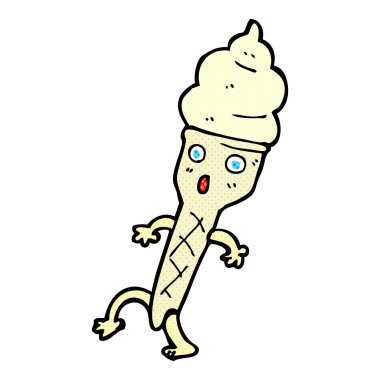 komik karikatür dondurma