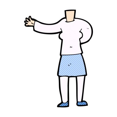 komik karikatür kadın bedeni