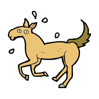 terleme komik karikatür at