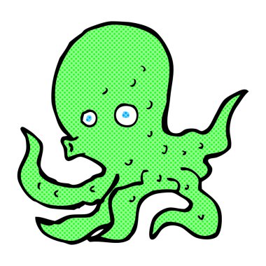 komik karikatür ahtapot