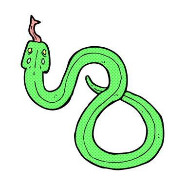 komik karikatür yılan