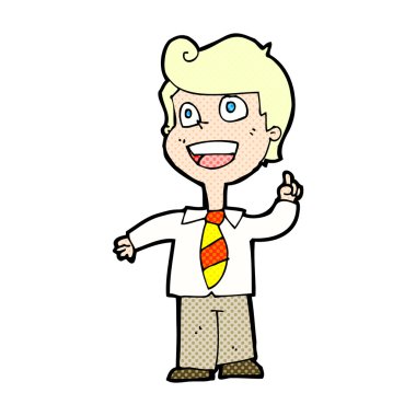 komik karikatür okullu çocuk el yetiştirme