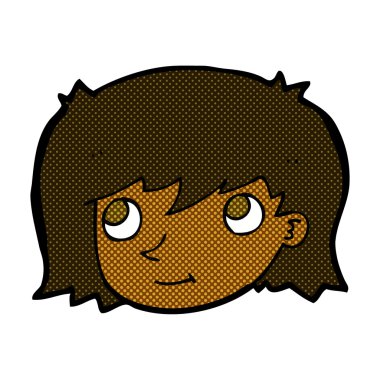 komik karikatür kadın yüzü