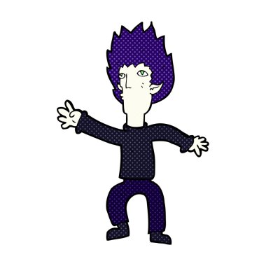 komik karikatür vampir