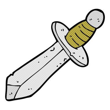 komik karikatür kılıç