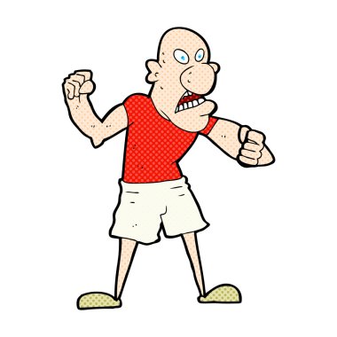 komik karikatür şiddetli birisi