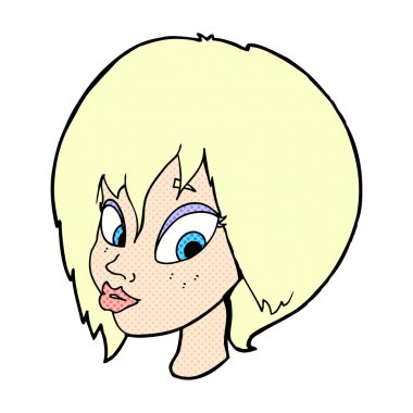 komik karikatür çok kadın yüzü surat asmayı.